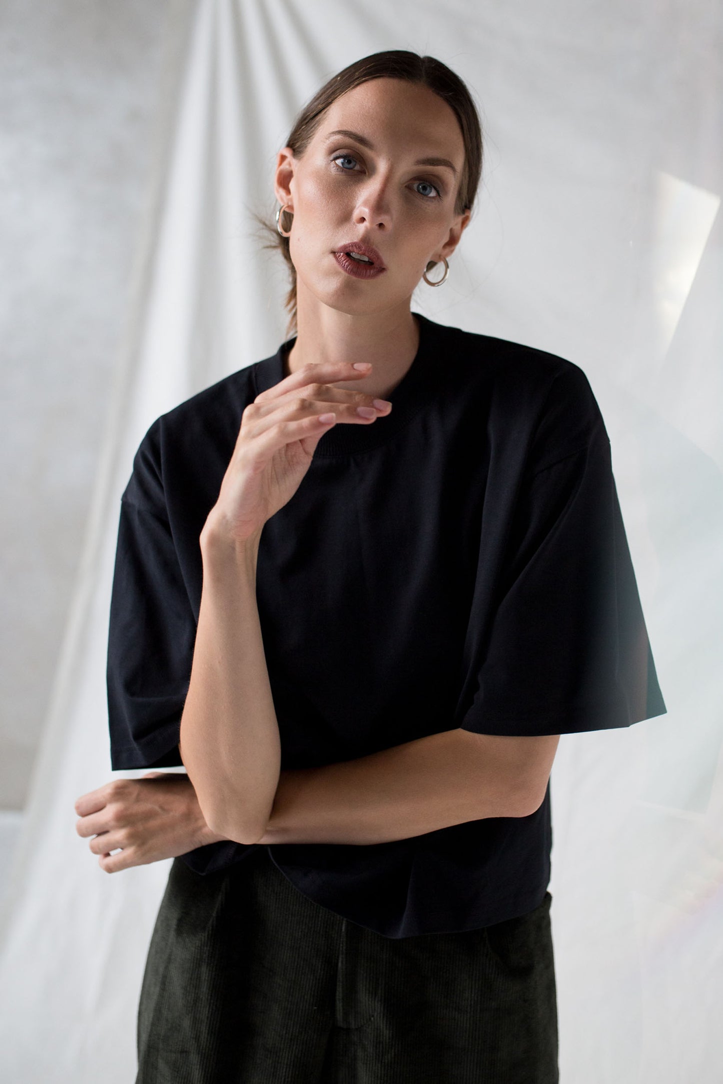 Oversize t-shirt in black