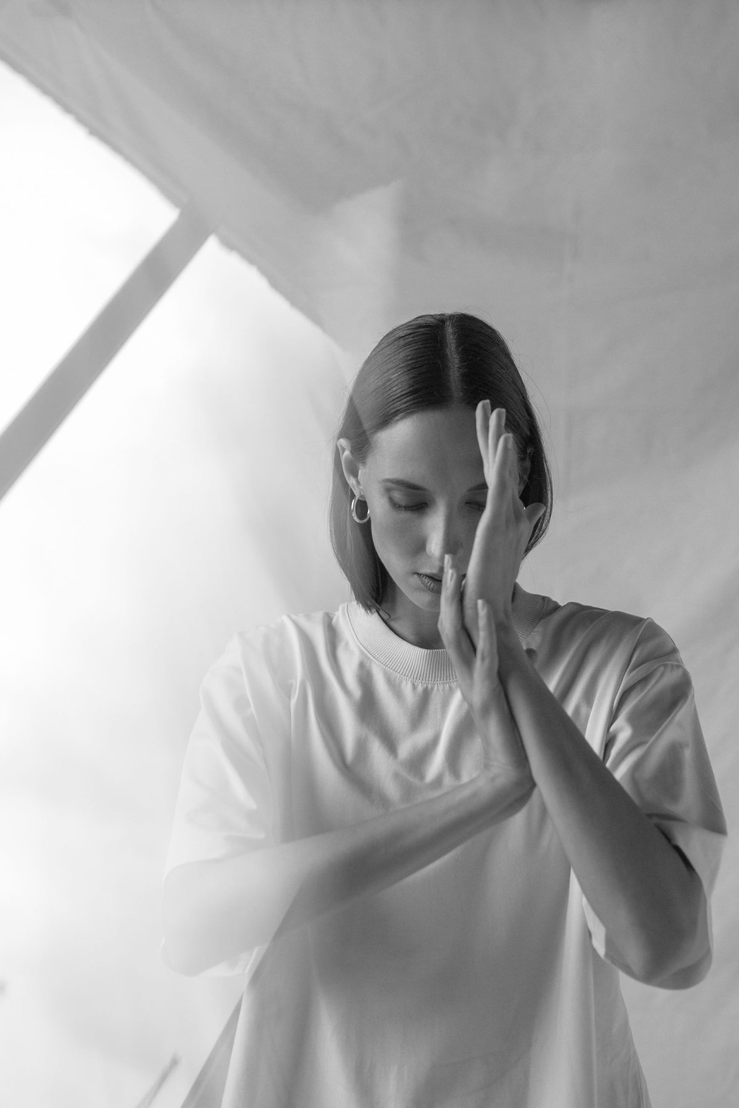 Off white t-shirt in organic cotton