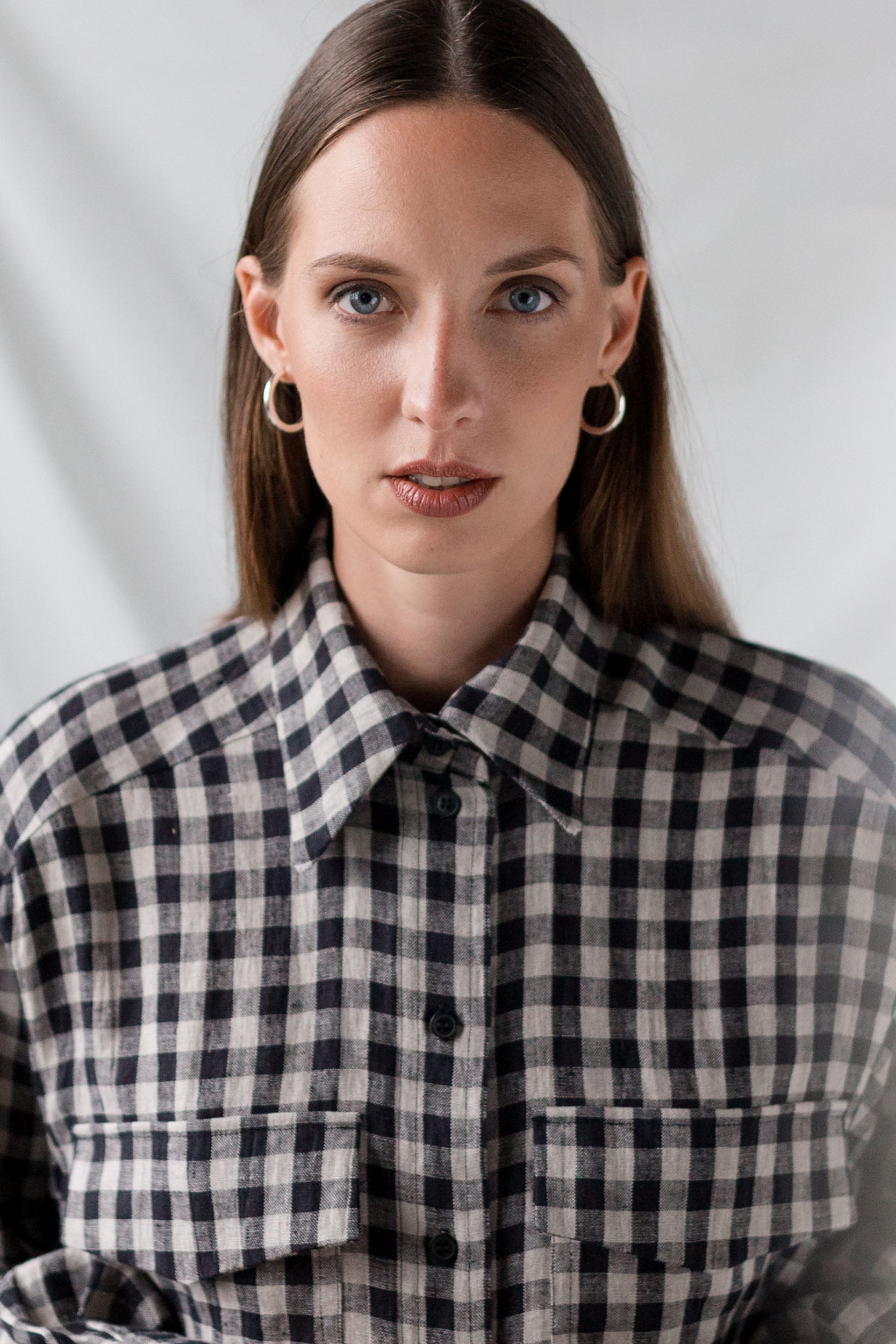 Relaxed fit classic checkered linen shirt by Tales of Anyday
